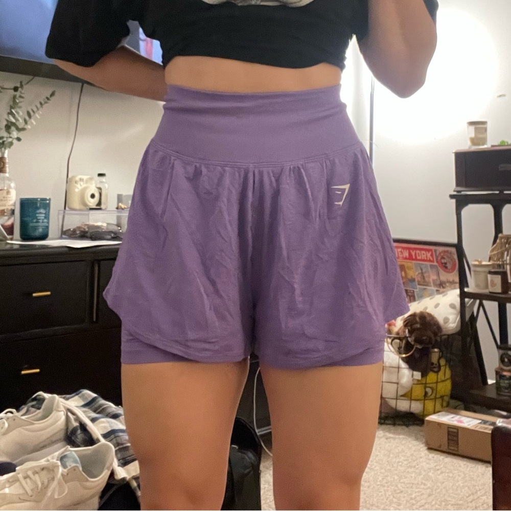 Brand new, purple gymshark vital seamless 2-in-1 shorts